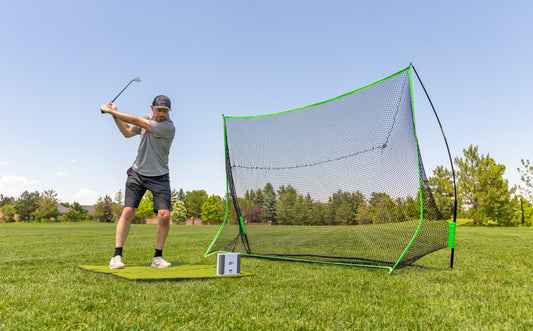 SkyTrak+ Portable Golf Simulator Studio - All-in-One Home Golf Practice Package