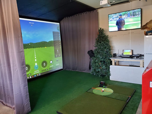 BYO Launch Monitor Impact Screen Simulator Package - Home Golfing Freedom
