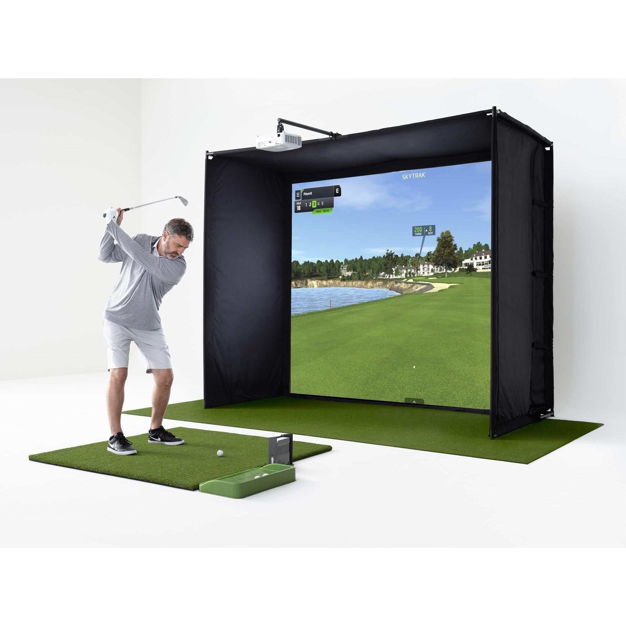 SkyTrak Course Play Golf Simulator Play Package With Access to 35+ World-Class Golf Courses