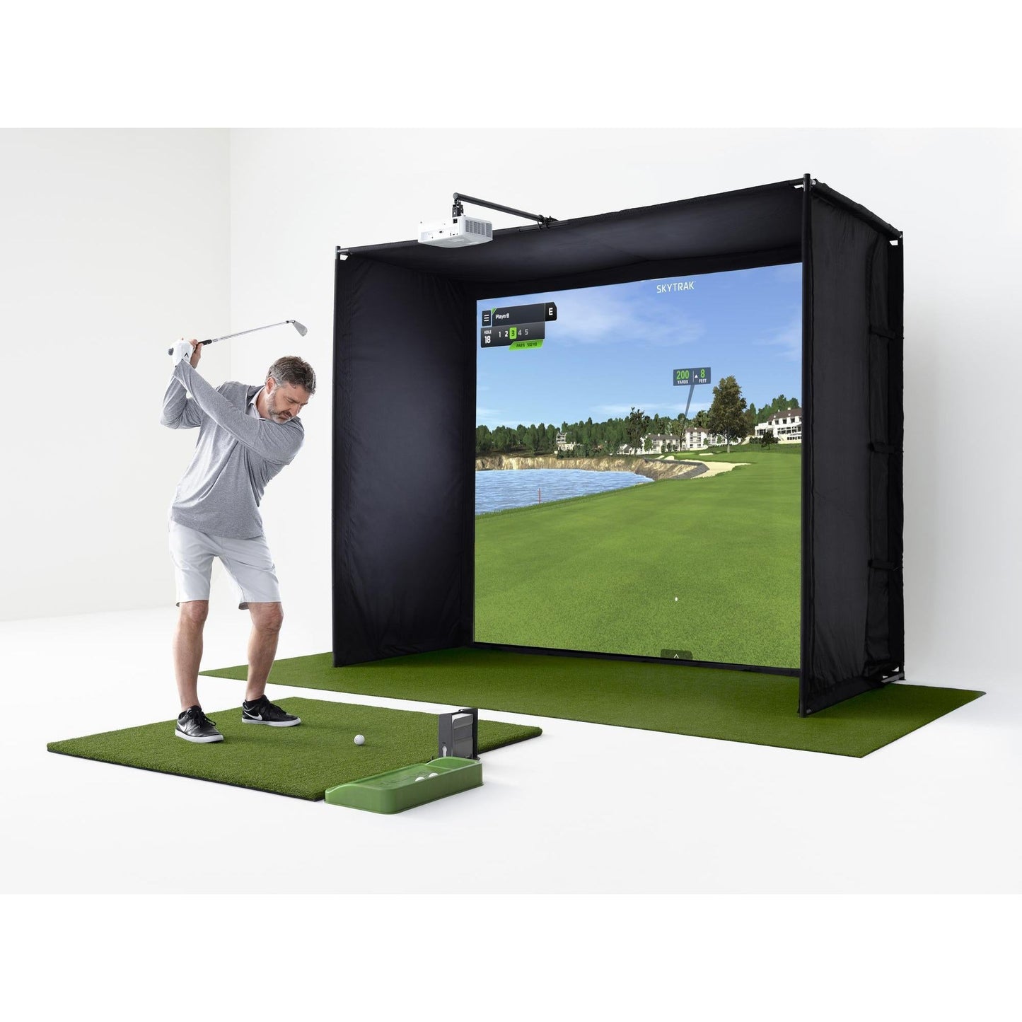 SkyTrak Course Play Golf Simulator Play Package With Access to 35+ World-Class Golf Courses