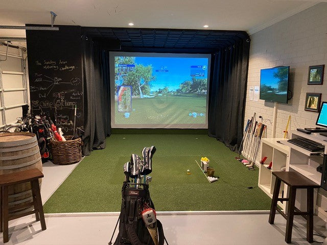 SkyTrak+ Commercial Grade Impact Screen Golf Simulator Package