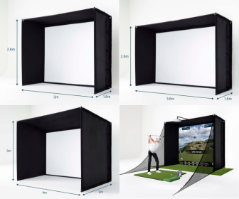 Professional Golf Simulator Enclosure Bay - 24/7 Golf - HD Quality, Safe Play