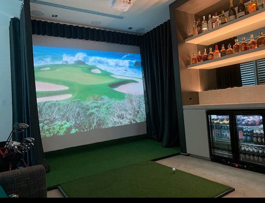 Impact Screen Stand Alone Golf Simulator - 24/7 Golf - High-Quality Commercial Grade