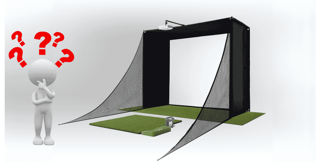 Beginner confused about golf simulator setup with hitting bay and projector