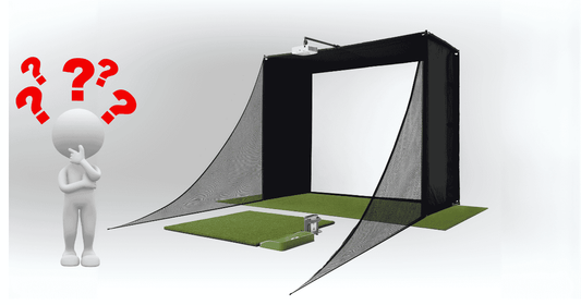 Beginner confused about golf simulator setup with hitting bay and projector