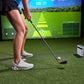 SkyTrak+ Golf Simulation Bundle with Launch Monitor, Shield, Club Data & 31 World-Class Courses