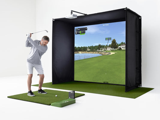 SkyTrak Course Play Golf Simulator Play Package With Access to 31 World-Class Golf Courses