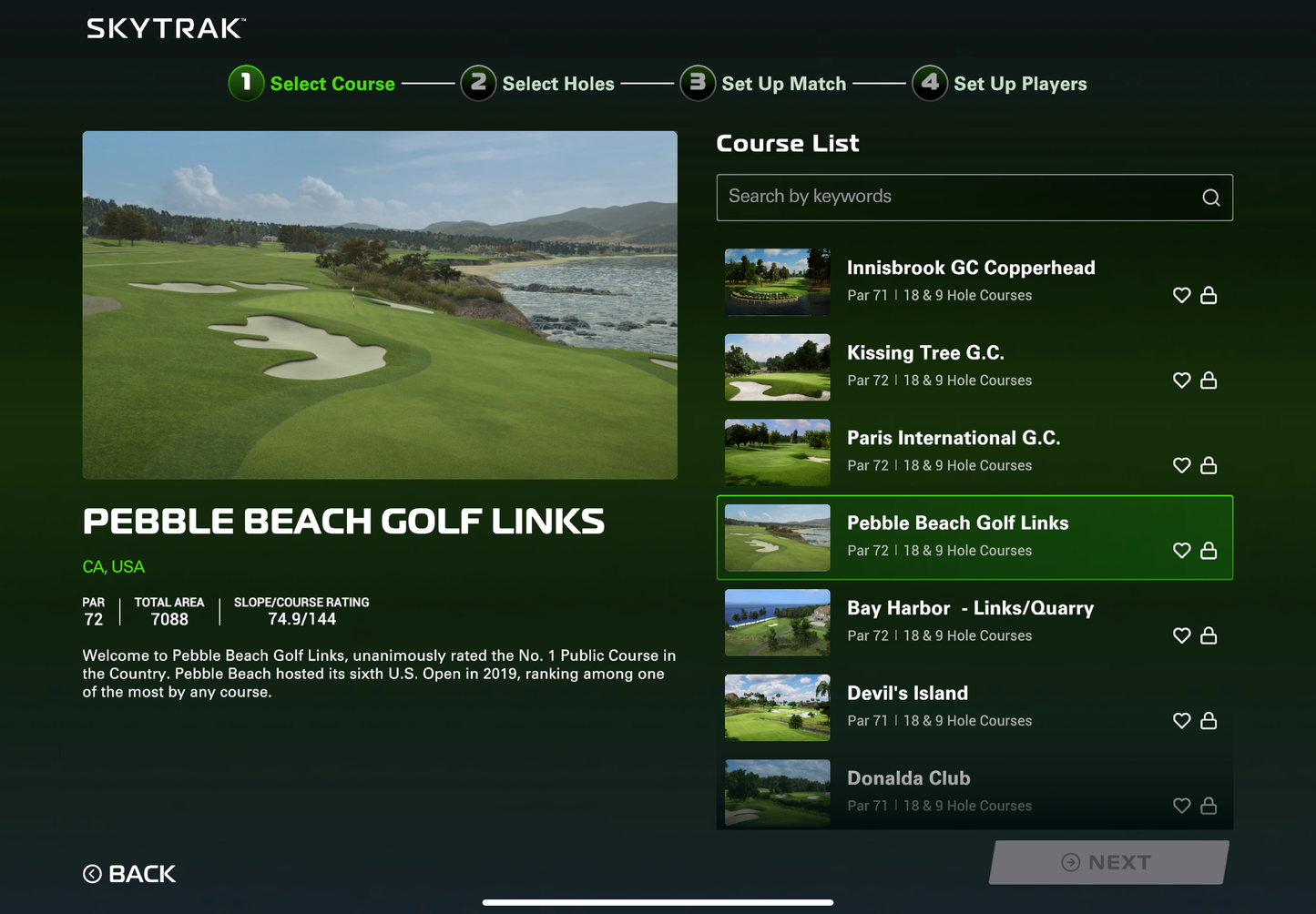 SkyTrak Course Play Golf Simulation Software – Access 31 World-Class Golf Courses (Requires SkyTrak Essential Plan)