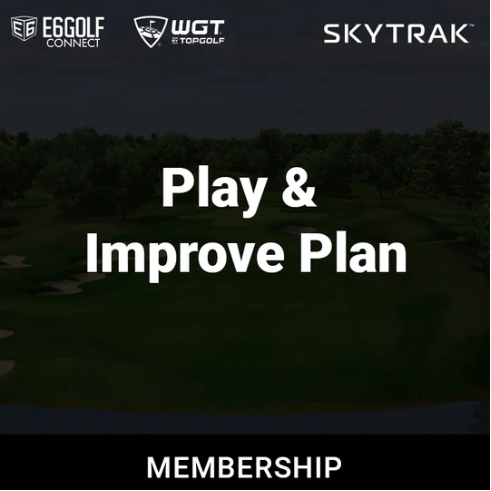 SkyTrak Play & Improve - Annual Subscription with WGT and E6 Courses