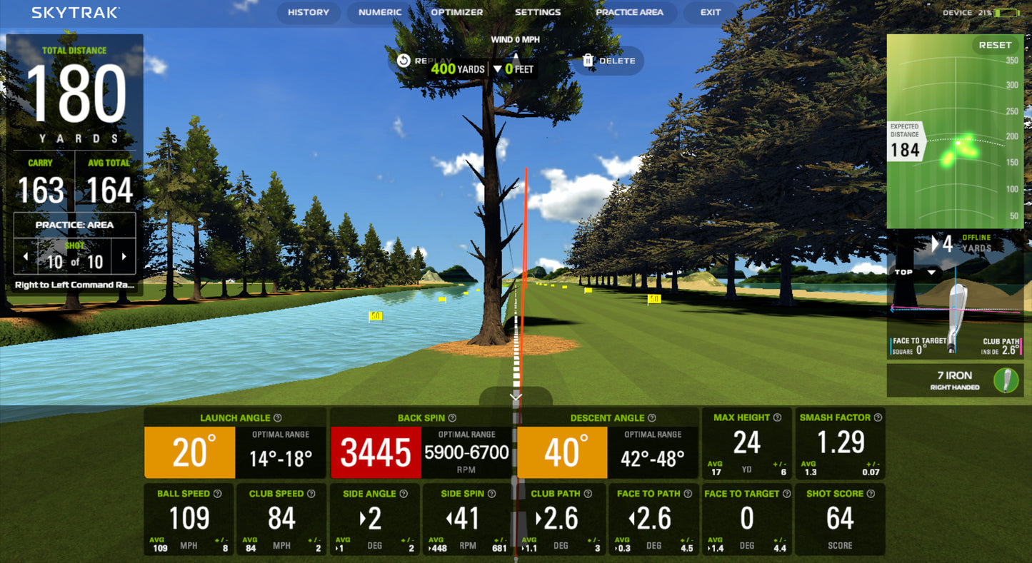 SkyTrak Course Play Golf Simulation Software – Access 31 World-Class Golf Courses (Requires SkyTrak Essential Plan)