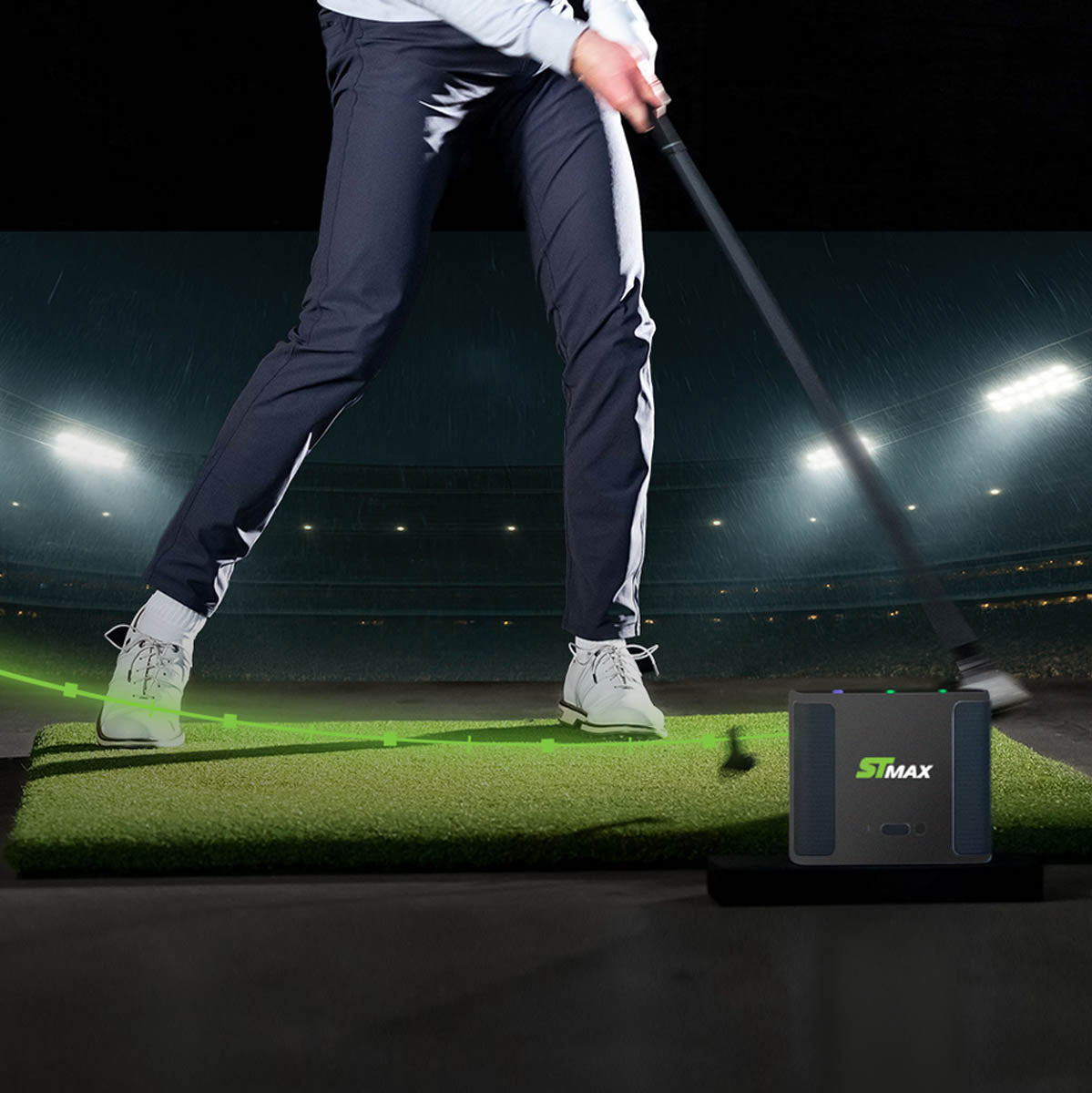 ST MAX Launch Monitor Golf Bundle | Core Membership 40+ Courses Included