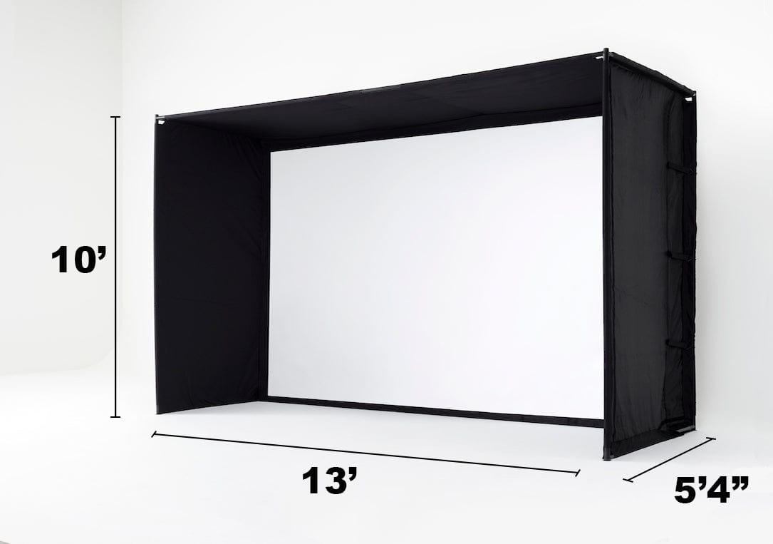Measurements for Studio 13 enclosure SkyTrak golf simulator accessories