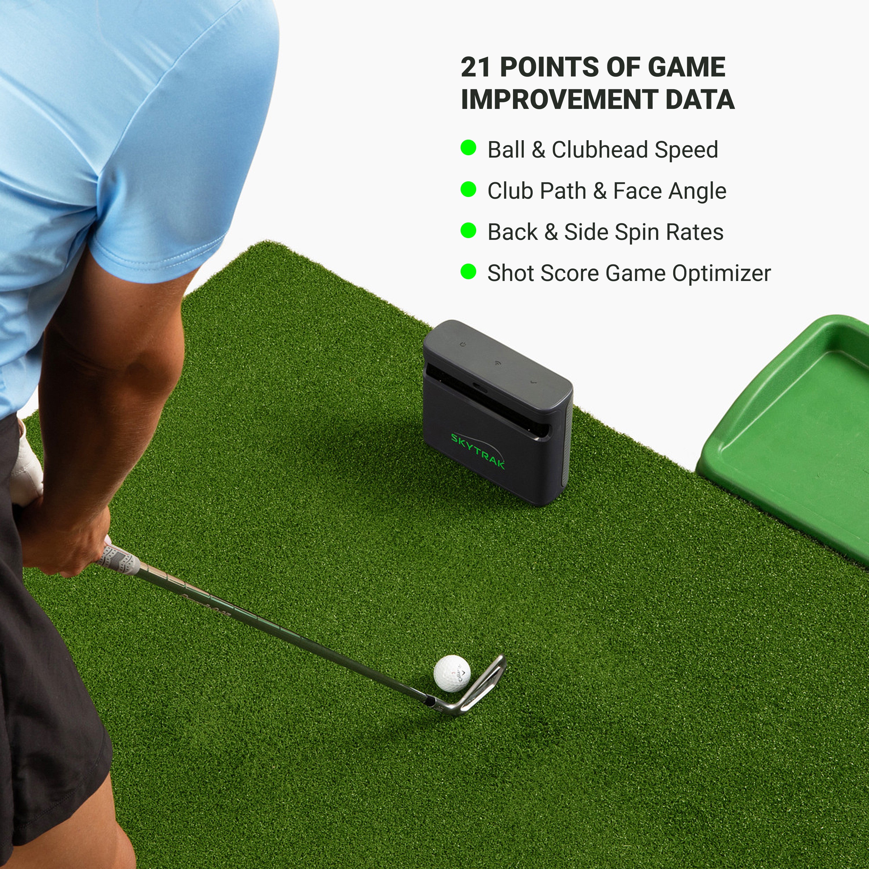 SkyTrak+ Elite Play Package | Golf Simulator 68+ Courses – 24/7 Golf