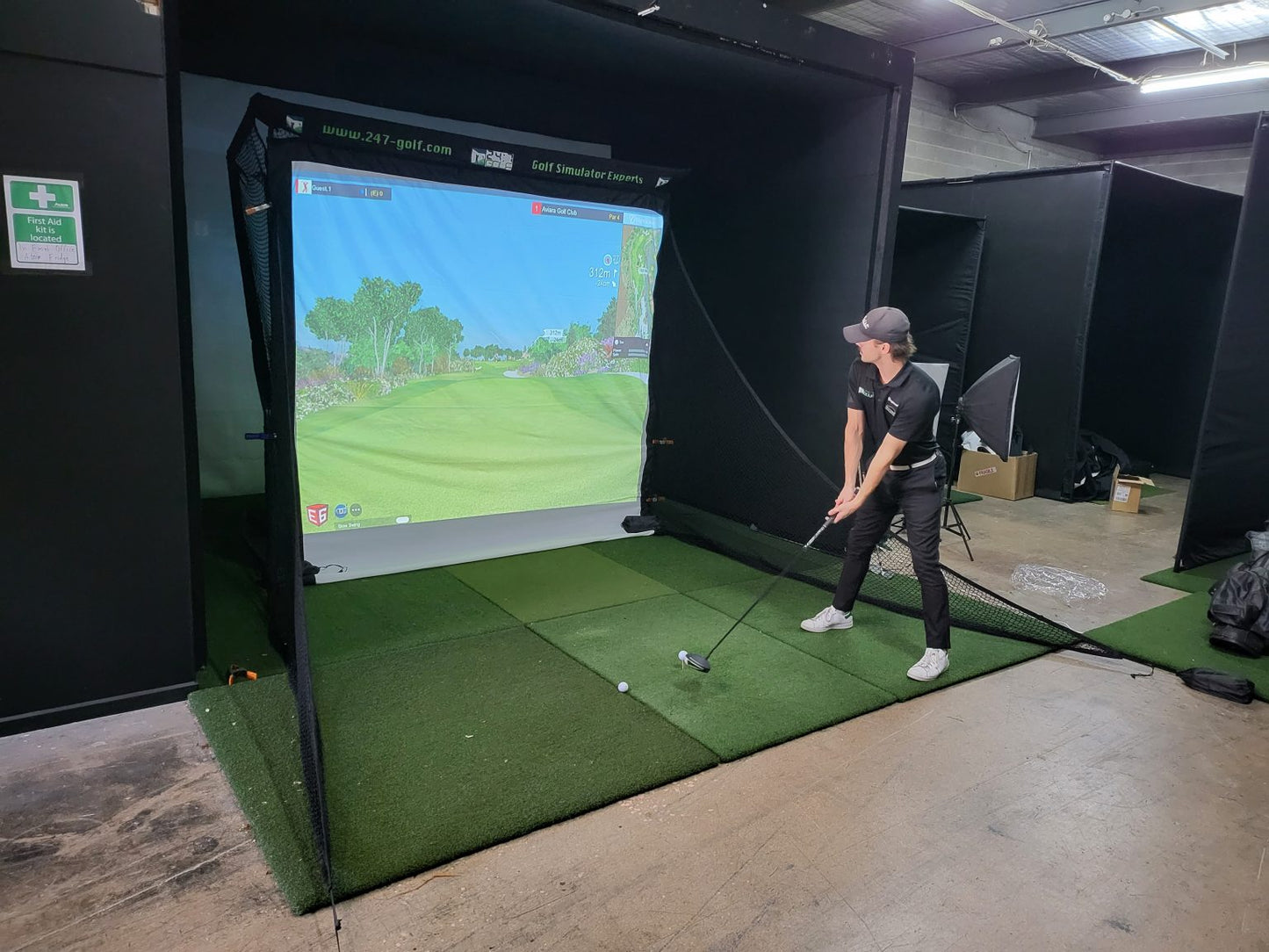 Replacement Impact Projector Screen - 24/7 Golf - Suitable for 24/7 Golf Enclosure